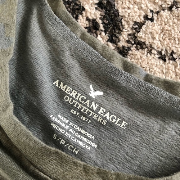 AE camo embroidered t-shirt S - Picture 5 of 8